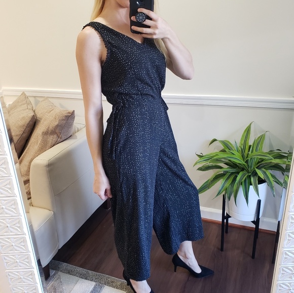 Carolina Belle Pants - Black Polka Dot Jumpsuit